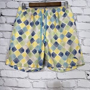 Tommy Bahama Relax Swim Trunks Mens Size S‎ Geometric Mesh Lined Board Short 5"